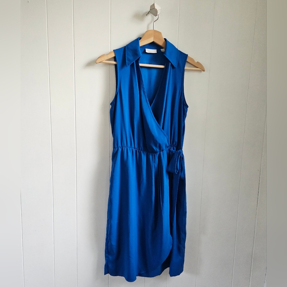 ☆ NEW YORK & CO. Blue Wrap Dress